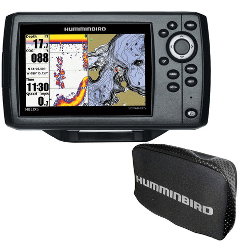 Humminbird HELIX® 5 CHIRP DI GPS G2 Combo w/Nav+ and Cover