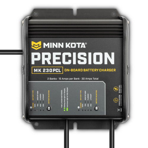 Minn Kota On-Board Precision Charger MK-230 PCL 2 Bank x 15 AMP LI Optimized Charger