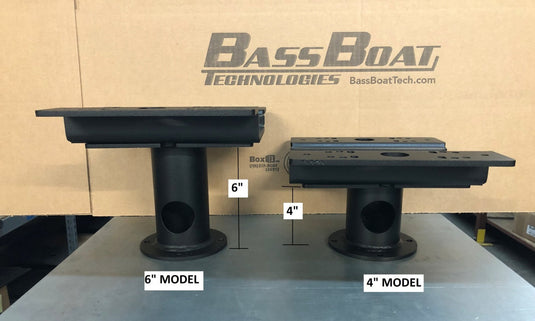 BBT Bass Cat Pedestal Dual Stack Bow Mount 6"