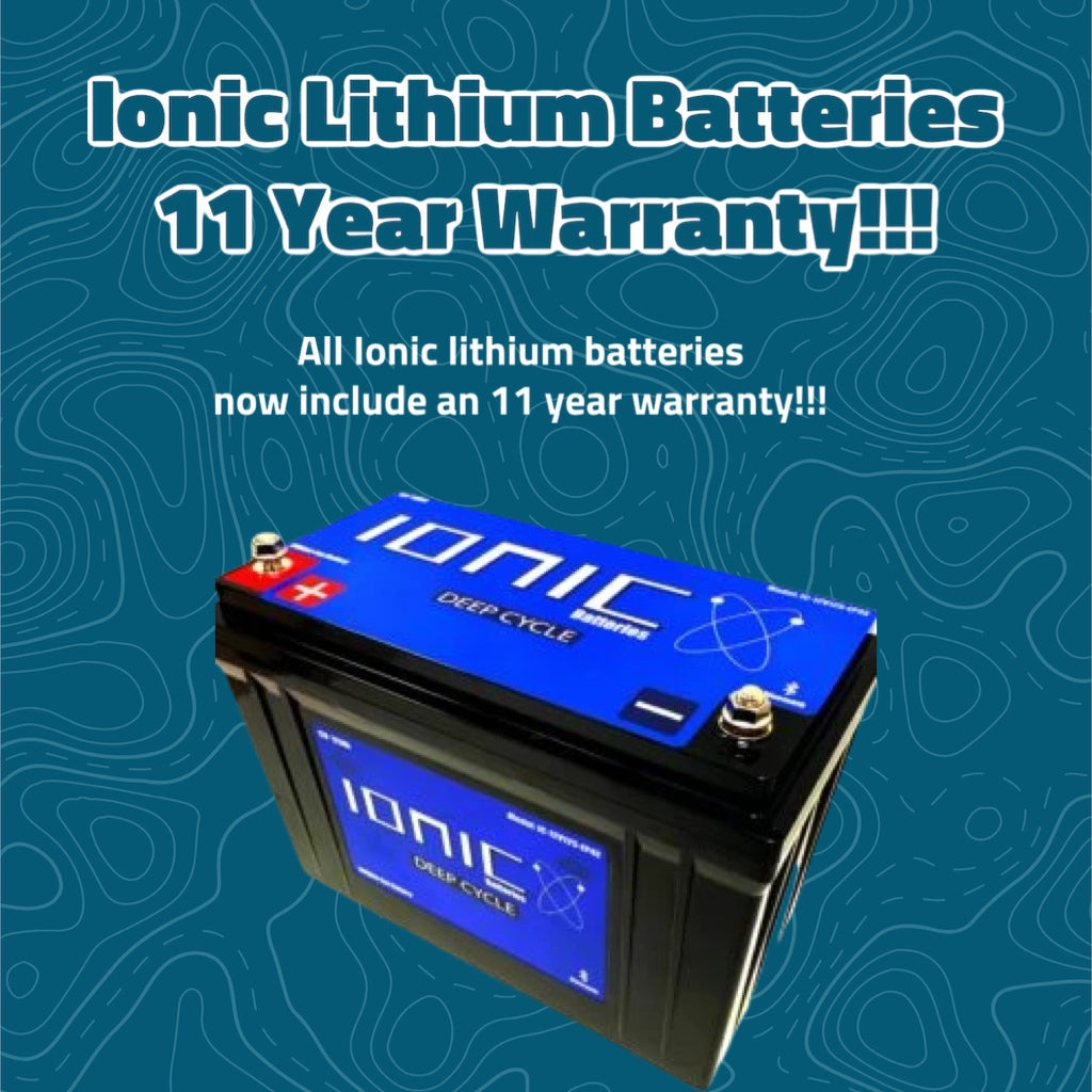 Ionic 12V 125AH Cranking / Deep Cycle Lithium Battery w/ HEATER –  BassFishin Electronics, LLC