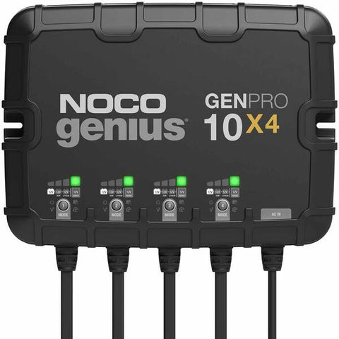 Noco GenPro - 4 Bank 40 Amp Lithium AGM Lead Acid Onboard Battery Charger (Compatible w/ Ionic)
